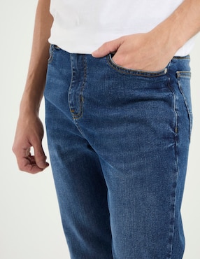 Jeans slim Mossimo lavado stone wash para hombre