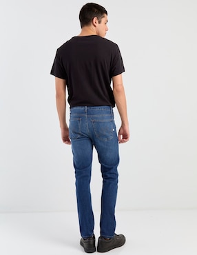 Jeans skinny Mossimo lavado whisker para hombre