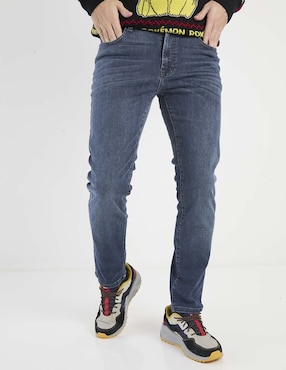 Jeans slim Mossimo lavado obscuro para hombre