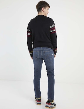 Jeans slim Mossimo lavado obscuro para hombre