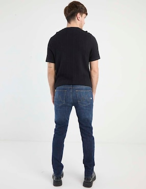 Jeans Slim Mossimo lavado obscuro para hombre