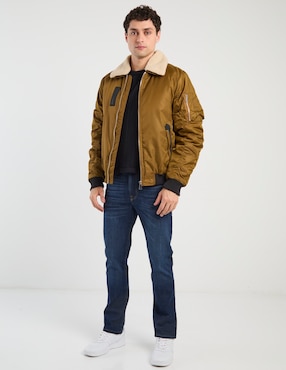 Jeans straight Mossimo deslavado para hombre