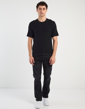 Jeans straight Mossimo lavado obscuro para hombre