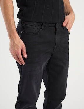 Jeans straight Mossimo lavado obscuro para hombre