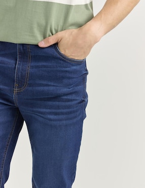 Jeans slim Mossimo lavado medio para hombre