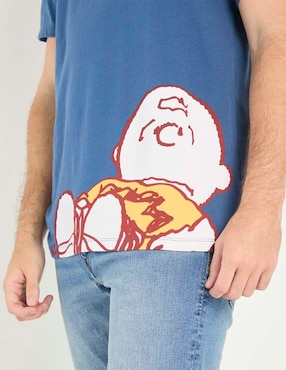 Playera Mossimo Charlie Brown cuello redondo para hombre
