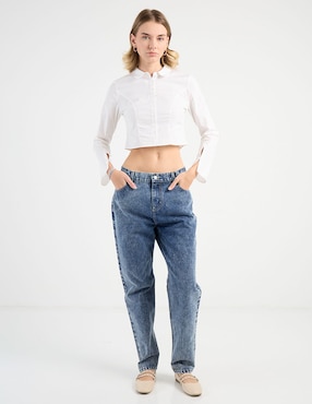 Jeans straight Mossimo deslavado para hombre