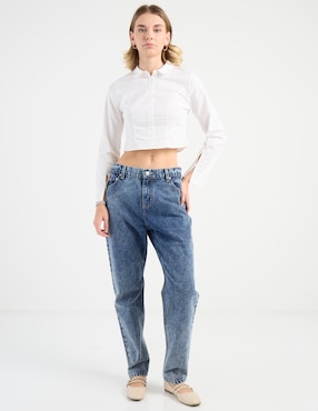 Jeans straight Mossimo deslavado para hombre