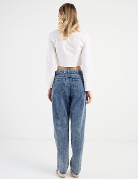 Jeans straight Mossimo deslavado para hombre