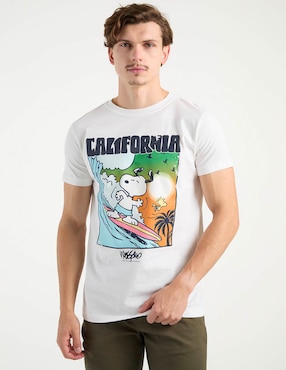 Playera Mossimo Snoopy cuello redondo para hombre