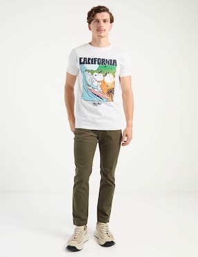 Playera Mossimo Snoopy cuello redondo para hombre