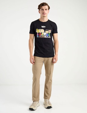 Playera Mossimo El Show de Charlie Brown y Snoopy cuello redondo para hombre