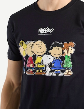 Playera Mossimo El Show de Charlie Brown y Snoopy cuello redondo para hombre
