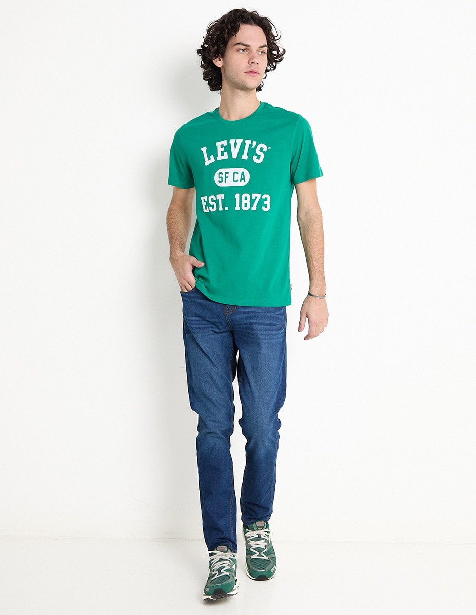 Jeans slim deslavado para hombre 10