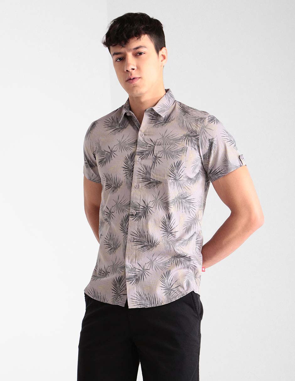 Camisa casual manga corta para hombre 1