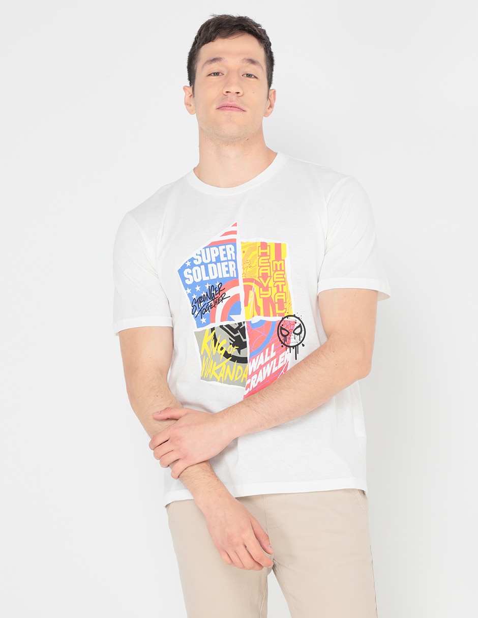 Playera marvel para discount hombre