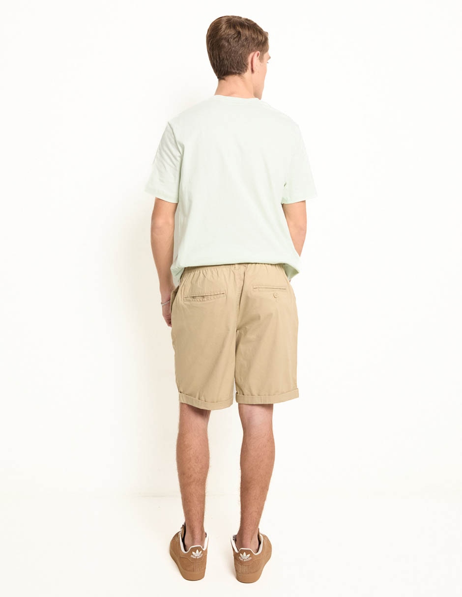 BERMUDA MOSSIMO, CH, KHAKI CLARO LISO G