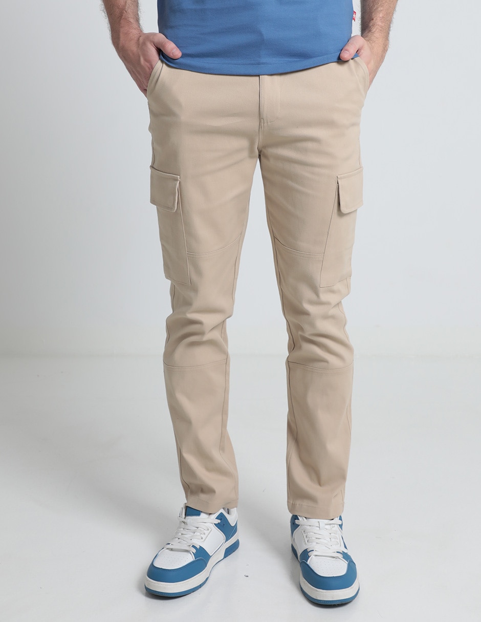 Pantalón slim de algodón para hombre 1