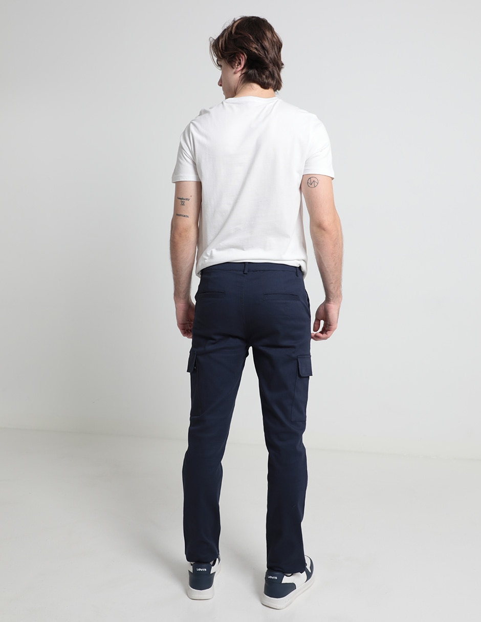 Pantalón slim de algodón para hombre 2