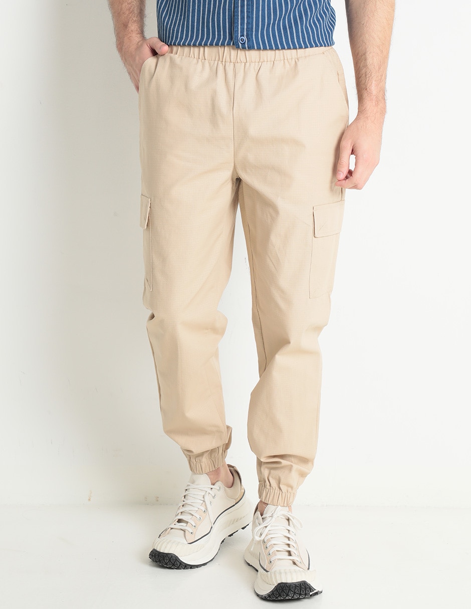 Pantalón cargo slim de algodón para hombre 1