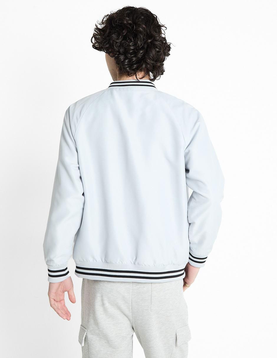 Chamarra bomber con bolsillos para hombre 2