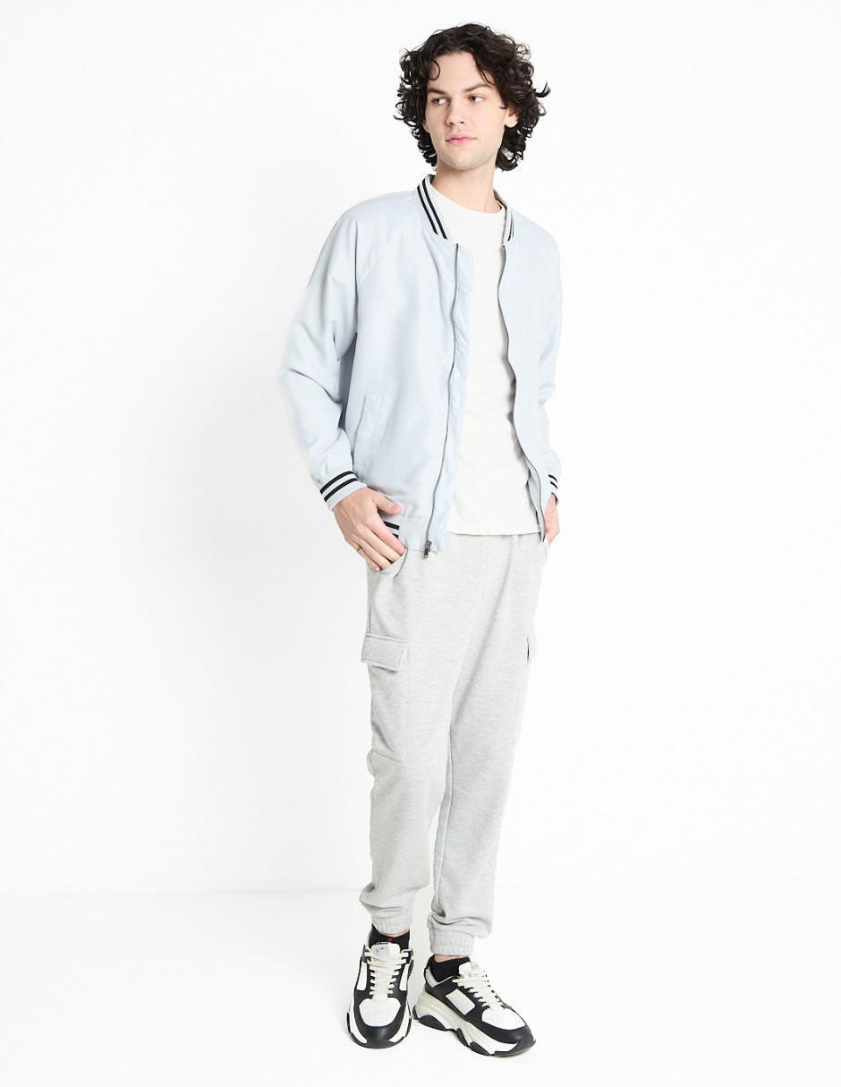 Chamarra bomber con bolsillos para hombre 3