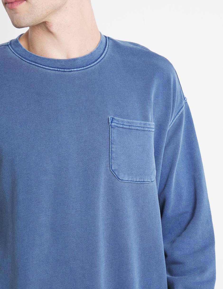SUDADERA MOSSIMO, CH, NAVY LISO CERRADO