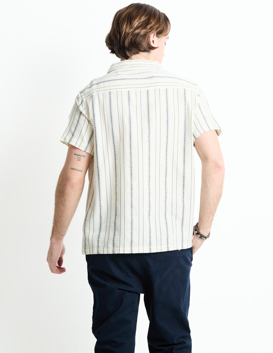 Camisa casual de algodón manga corta para hombre 2