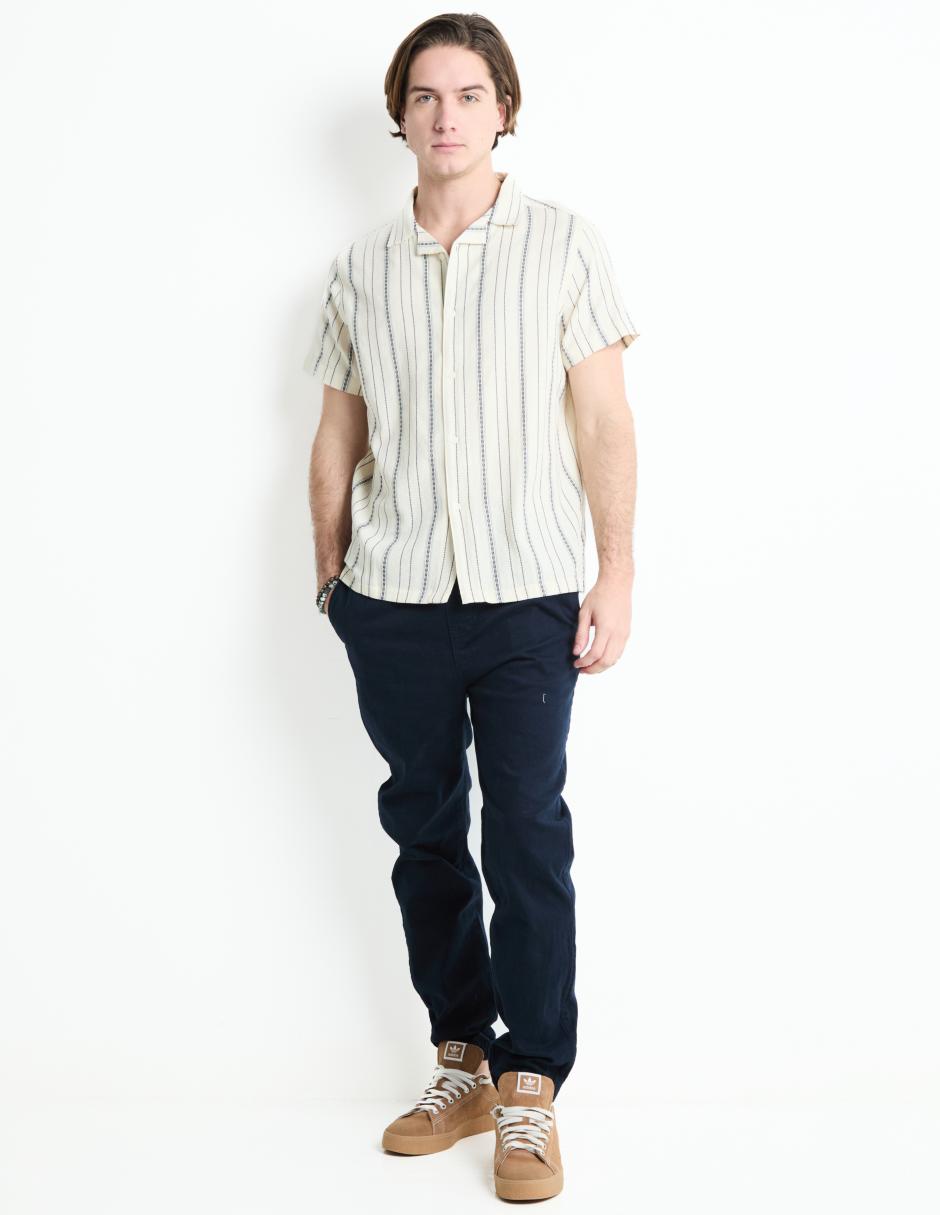 Camisa casual de algodón manga corta para hombre 3