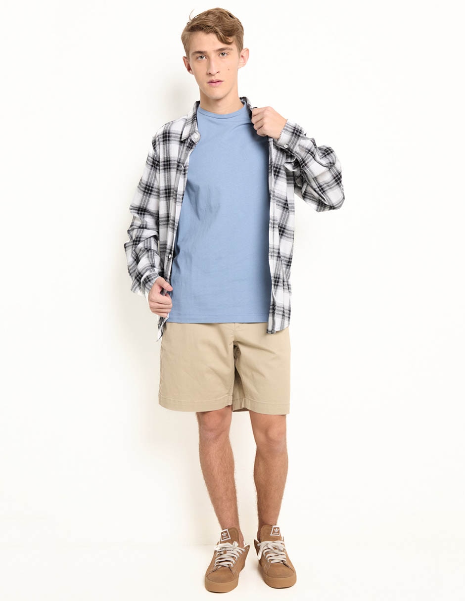 Camisa casual de algodón manga larga para hombre 3
