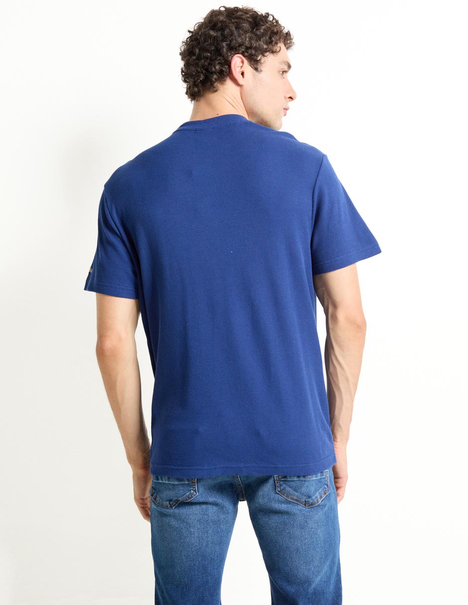 PLAYERA MOSSIMO, M, NAVY LISO C REDONDO