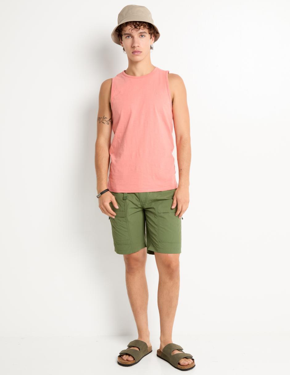 PLAYERA MOSSIMO, M, GREDA TOSTADA LISO