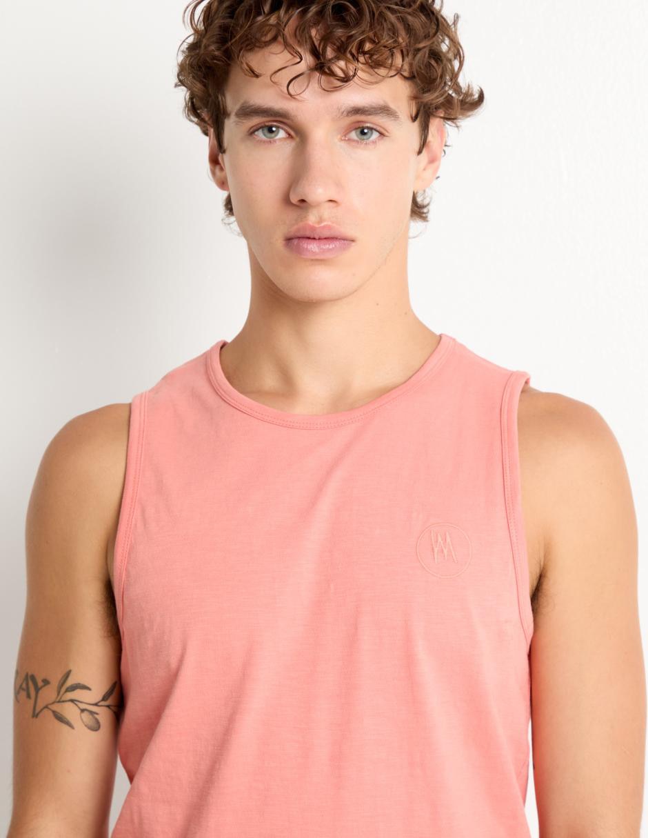 PLAYERA MOSSIMO, M, GREDA TOSTADA LISO