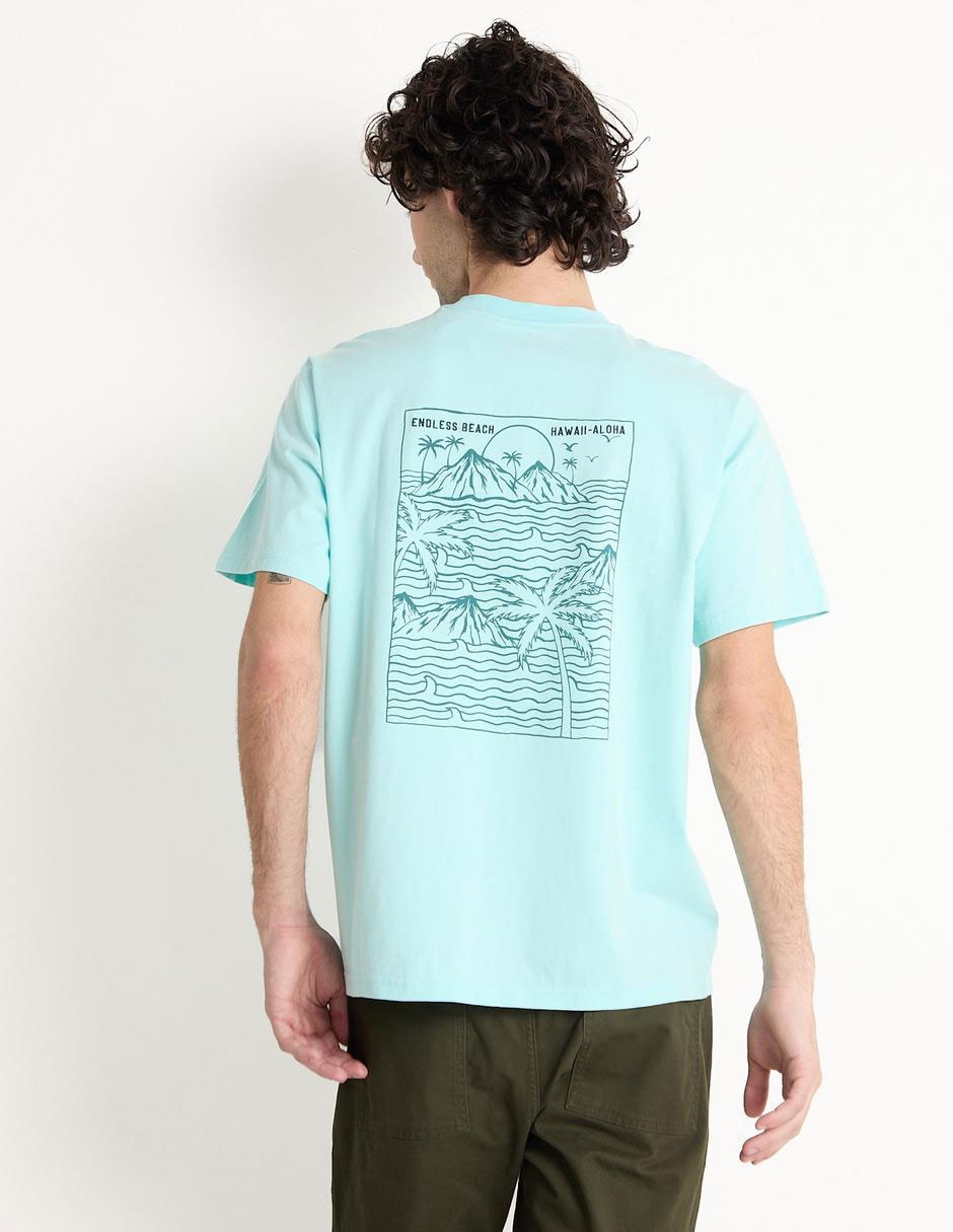 PLAYERA MOSSIMO, M, SPLASH LISO C REDON
