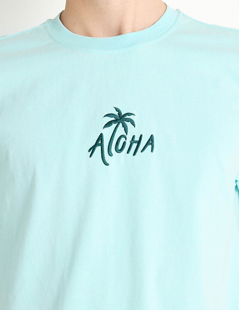 PLAYERA MOSSIMO, M, SPLASH LISO C REDON