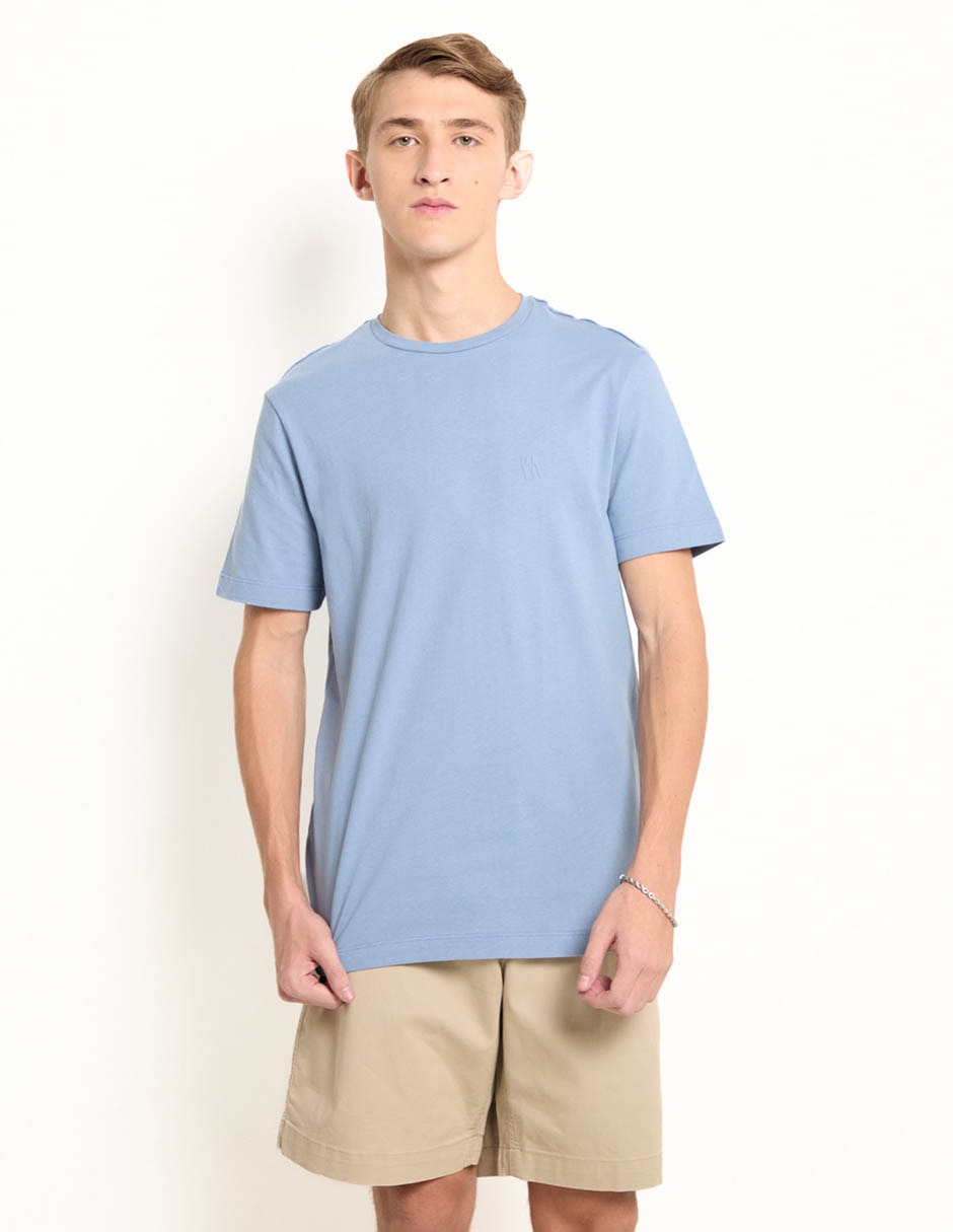 Playera cuello redondo para hombre