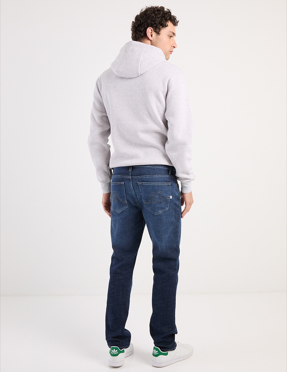 Jeans slim lavado stone wash para hombre 2