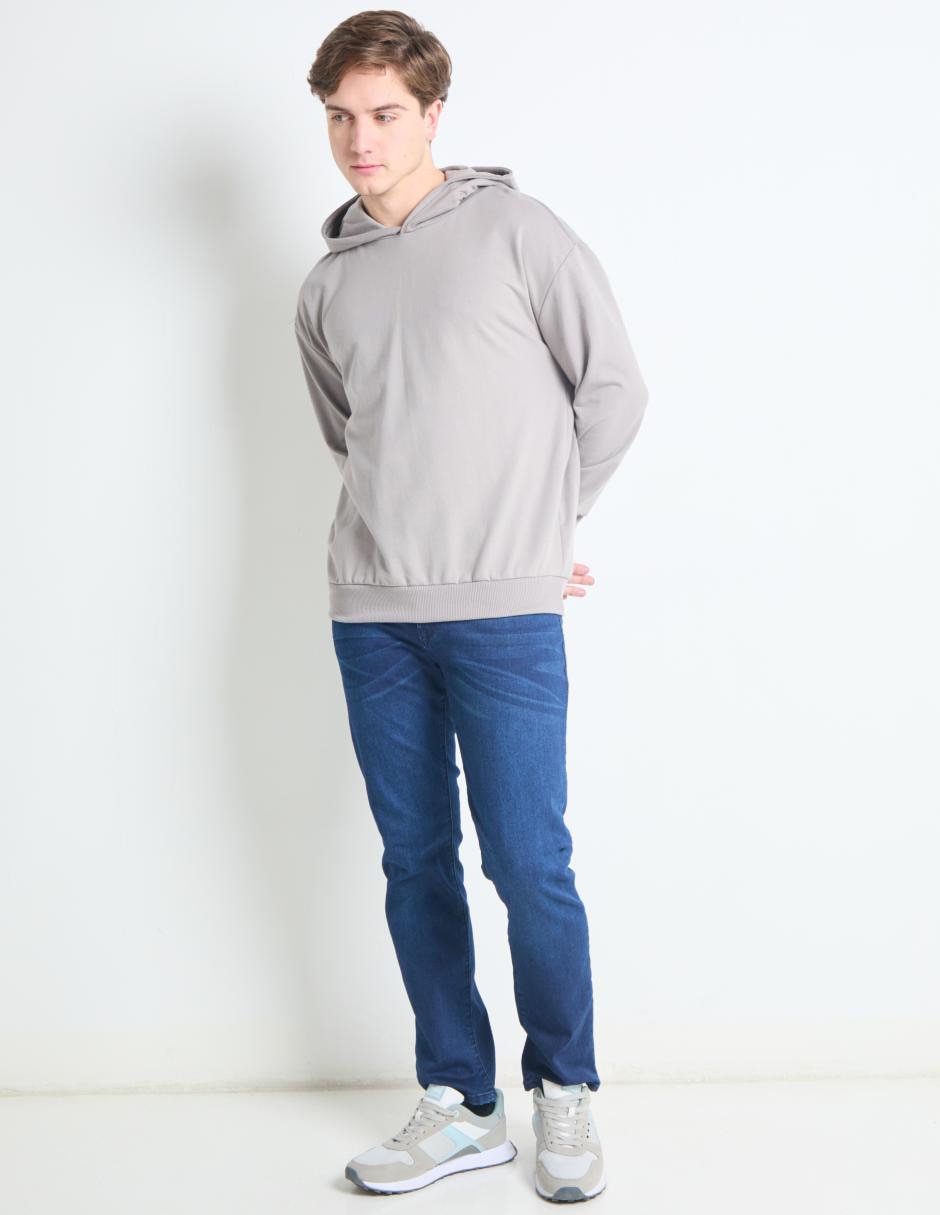 Jeans slim lavado stone wash para hombre 3