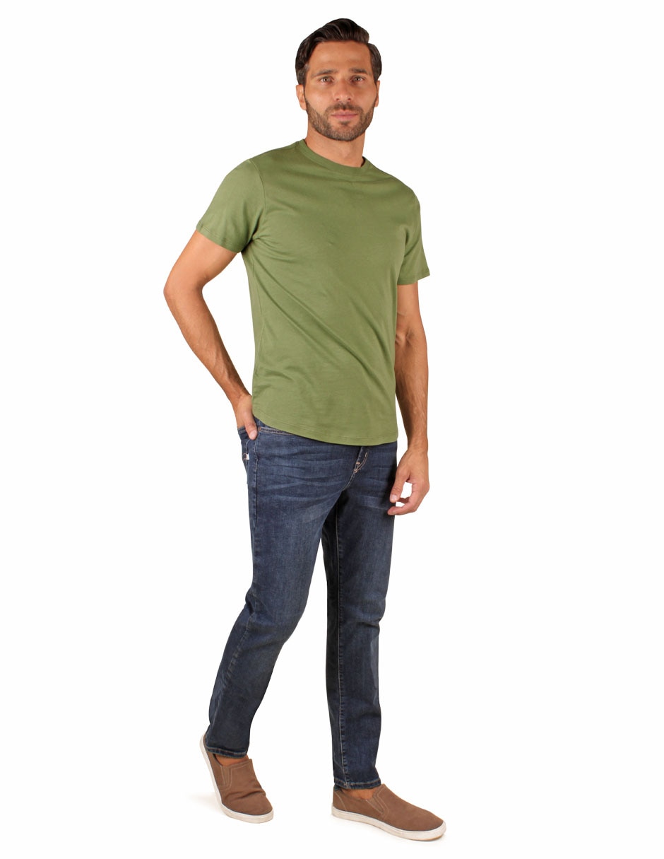 Jeans slim deslavado para hombre 3