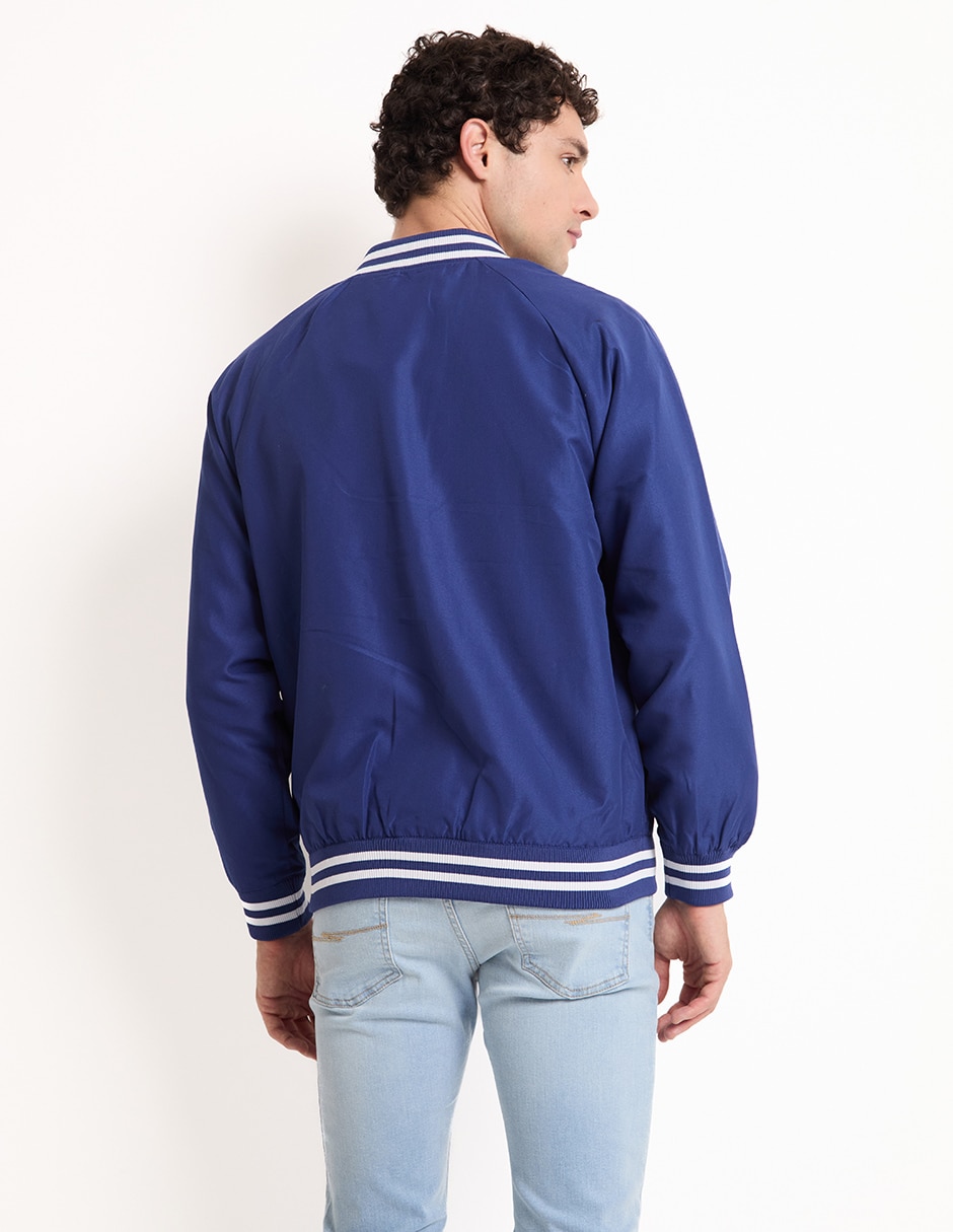 Chamarra bomber con bolsillos para hombre 2