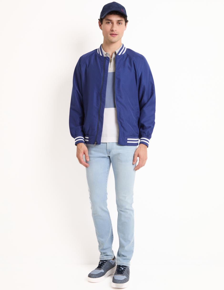 Chamarra bomber con bolsillos para hombre 3