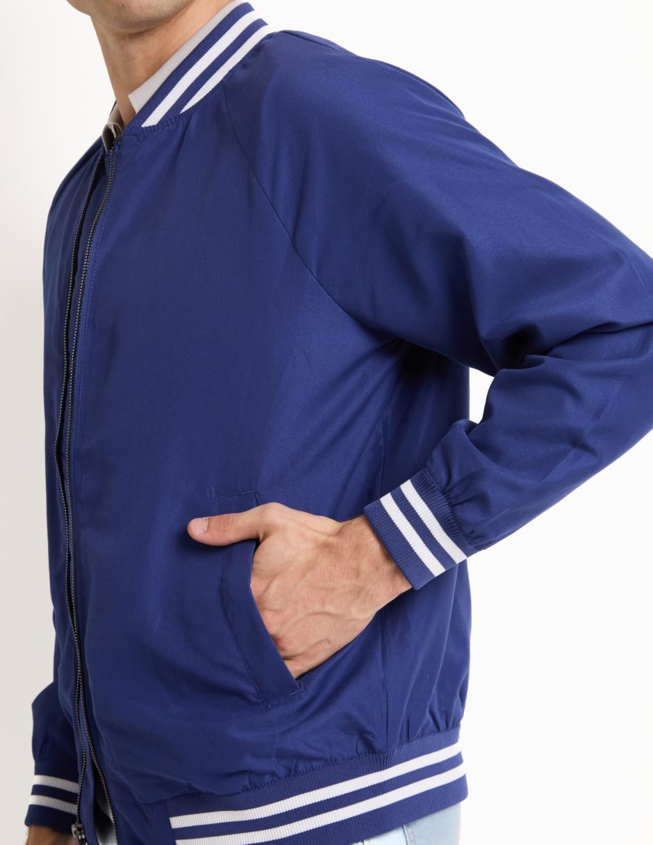 Chamarra bomber con bolsillos para hombre 4