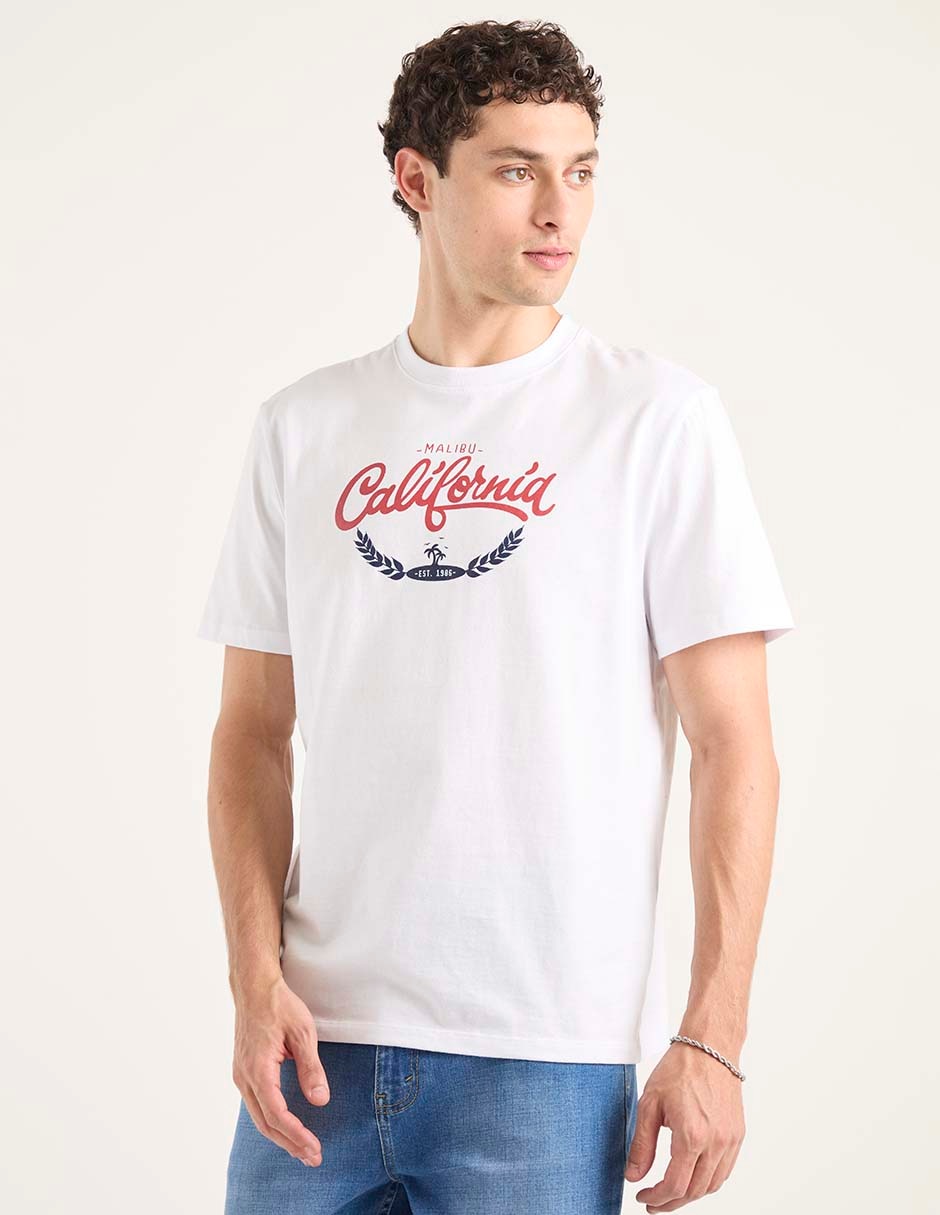 Playera cuello redondo para hombre