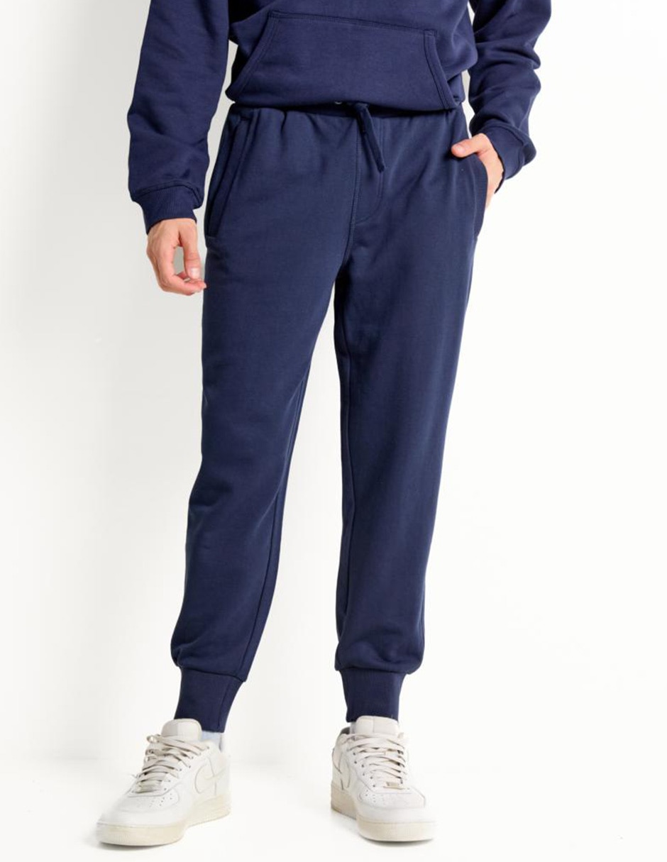 Pants straight con jareta para hombre 1