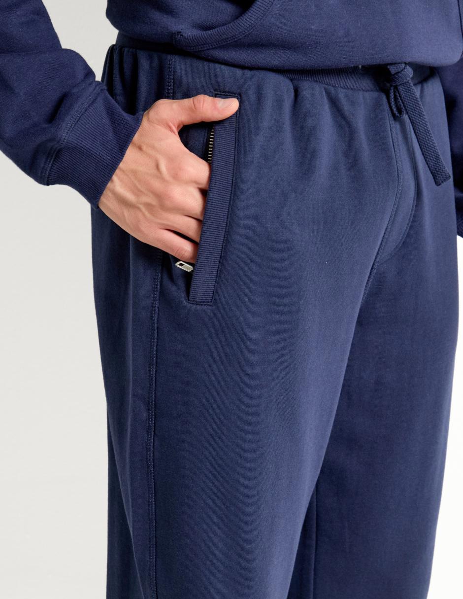 Pants straight con jareta para hombre 4