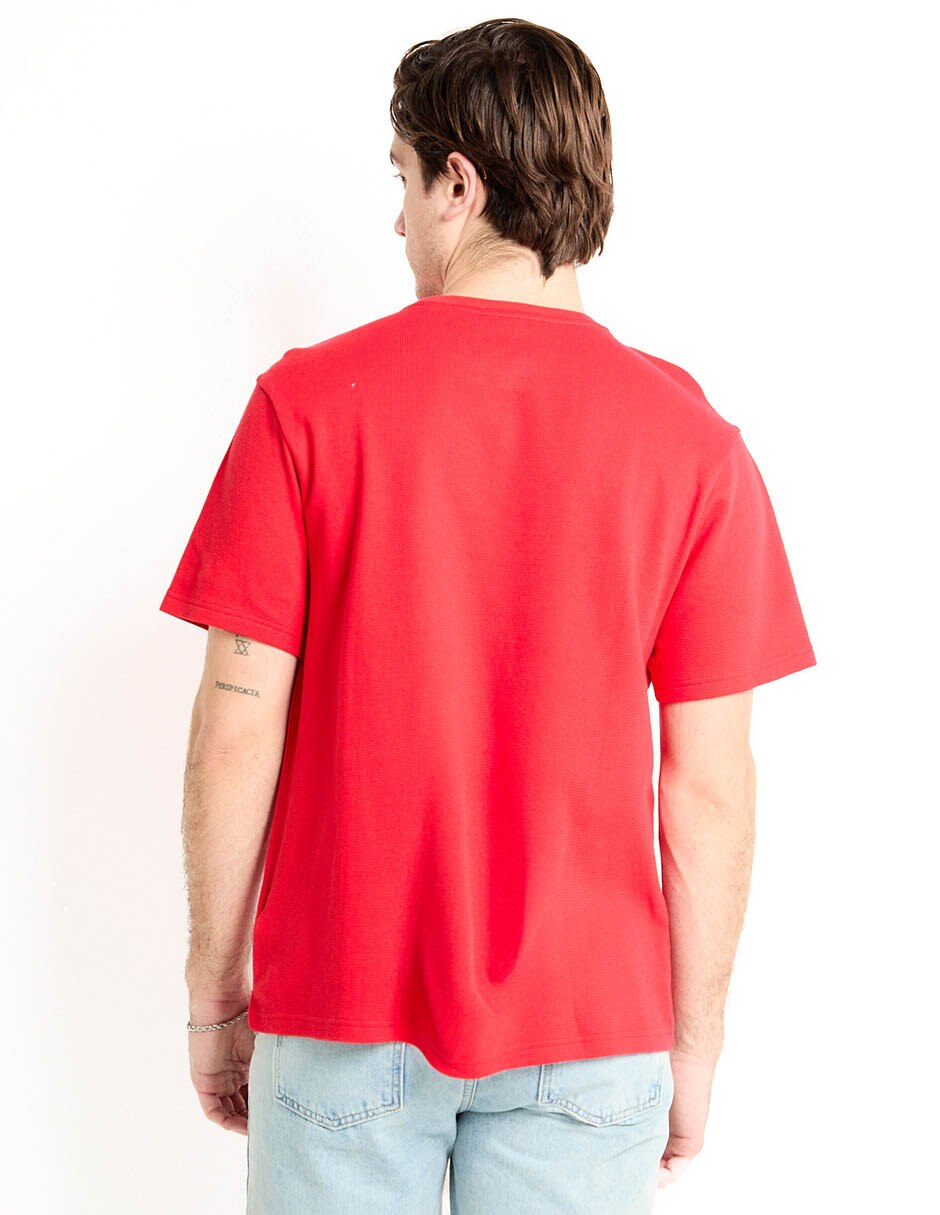PLAYERA MOSSIMO, EG, CARMÍN CLARO LISO