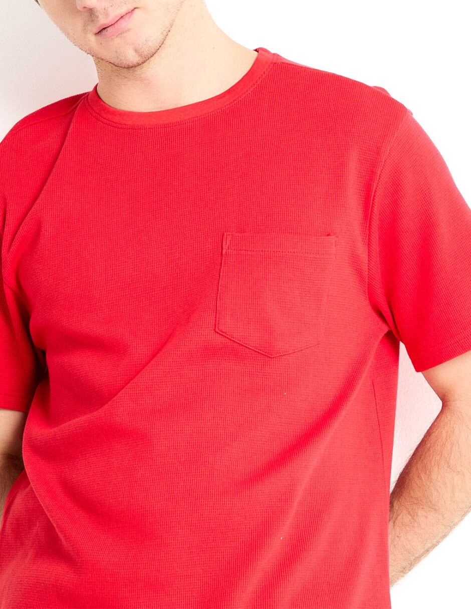 PLAYERA MOSSIMO, EG, CARMÍN CLARO LISO