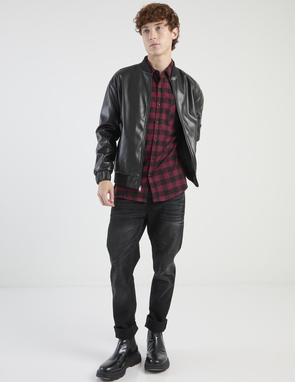 Camisa casual manga larga para hombre 3