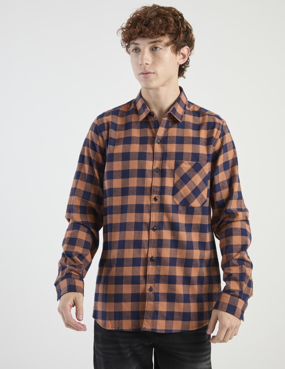 Camisa casual manga larga para hombre Camisa casual manga larga para hombre