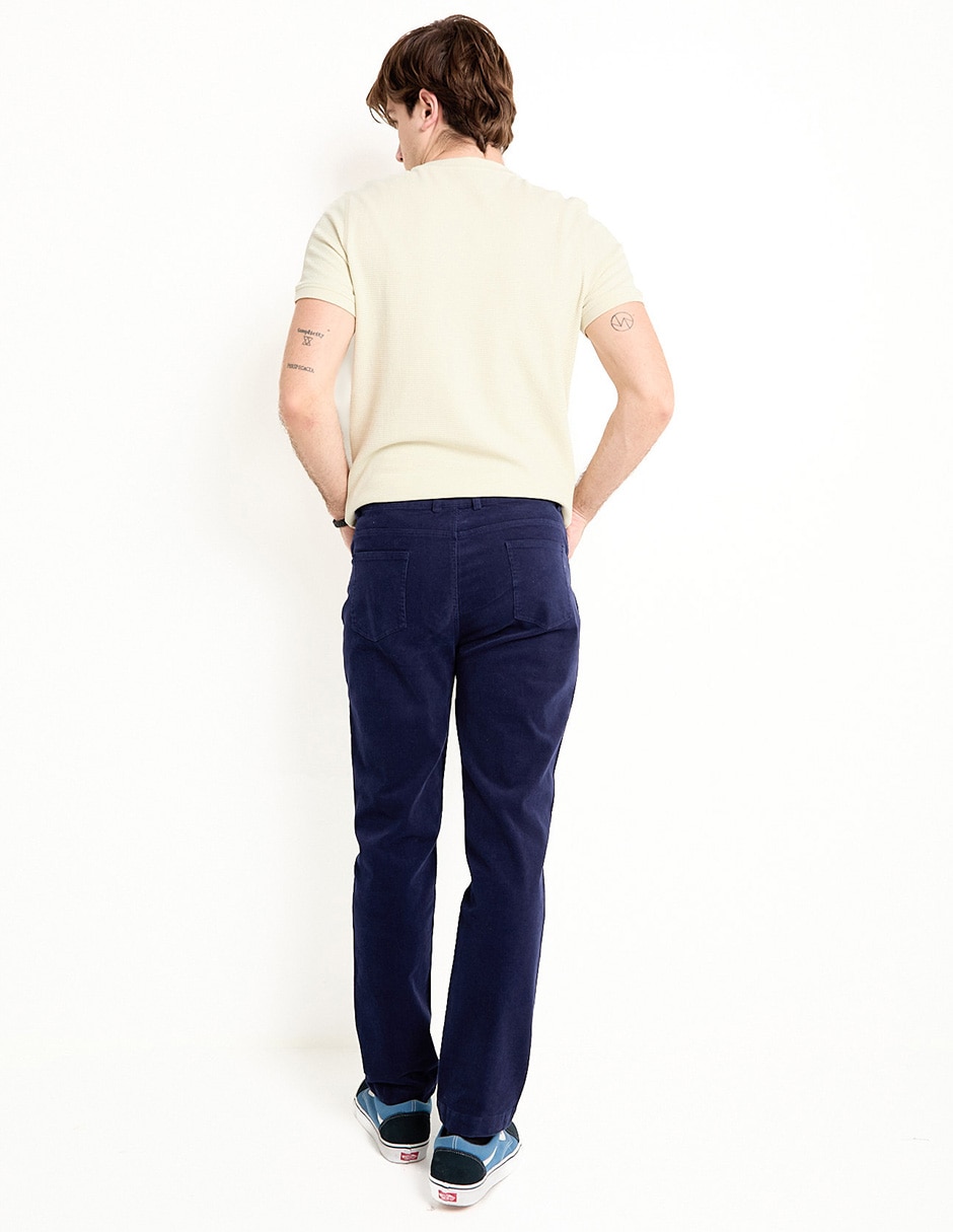 PANTALON 5 BOLSAS MOS, 34, AZUL MARINO